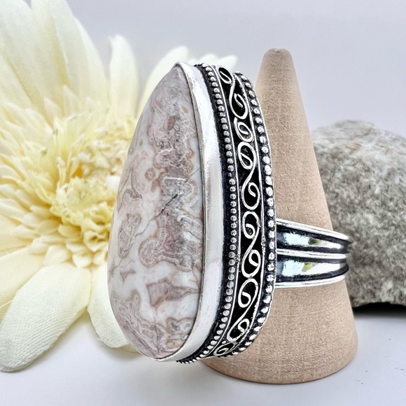 CRAZY LACE AGATE RING - Picture 3 of 9